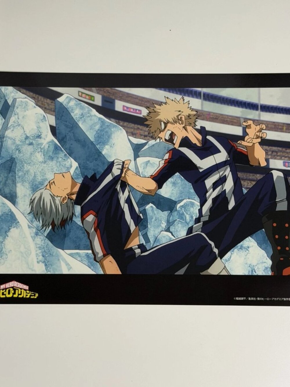 My Hero Academia Promotional Anime Manga A4 Size Paper Poster Bakugo vs Todoroki